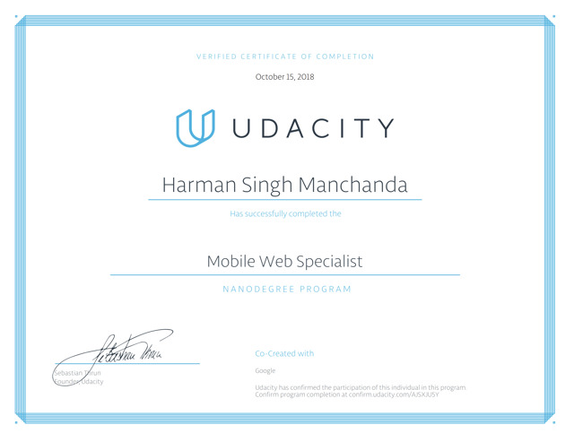 Mobile Web Specialist