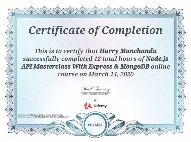 Node.js API Masterclass with Express & MongoDB