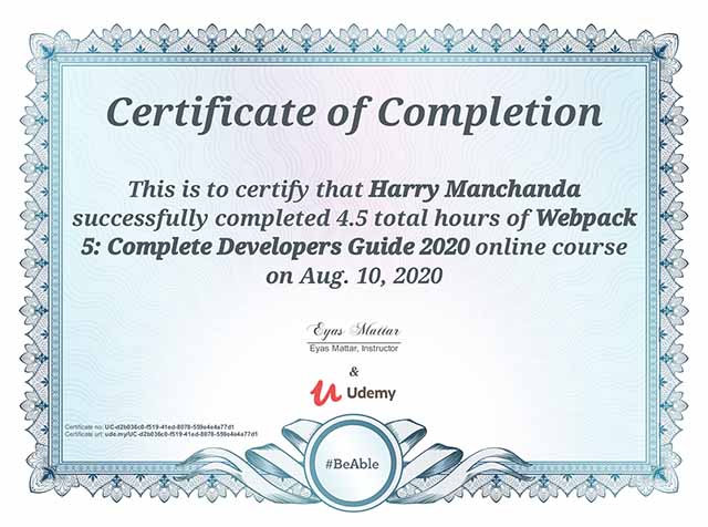 Webpack 5: The Complete Developer's Guide 2020