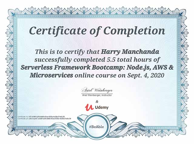 Serverless Framework Bootcamp: Node.js, AWS & Microservices