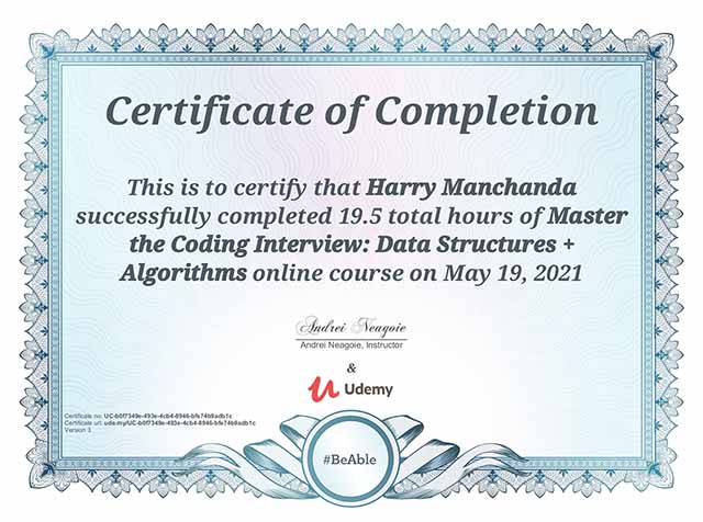 Master the Coding Interview: Data Structures + Algorithms